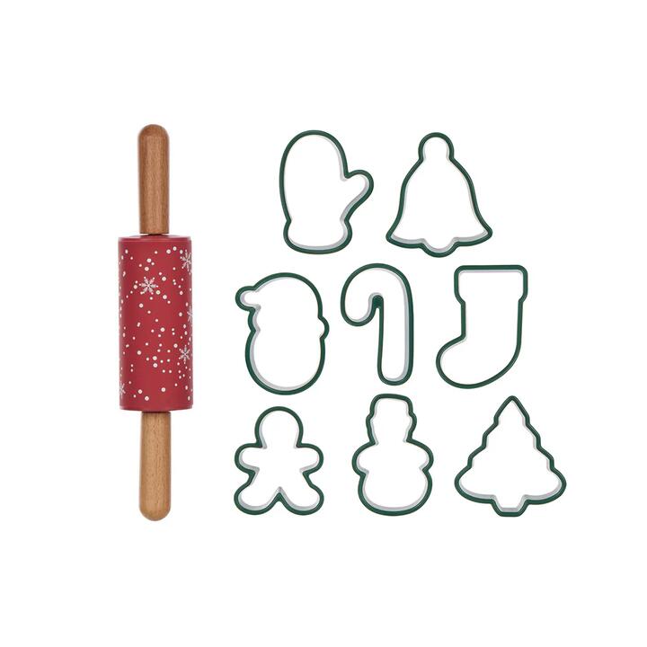 Davis & Waddell Christmas Cookie Cutter & Rolling Pin Gift Set