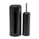 Salt & Pepper Spot Toilet Brush and Roll Holder Set