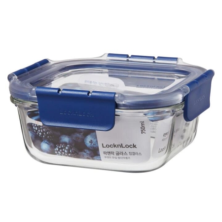 Locknlock Top Class Glass With Tritan Lid Square 750ml
