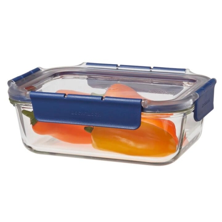 Locknlock Top Class Glass With Tritan Lid Rectangle 1L