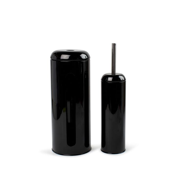 Salt & Pepper Hepburn Toilet Brush & Roll Holder