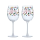 Ambrosia Santas Workshop Set of 2 Wine Glasses