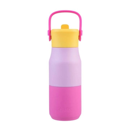 Oasis Stainless Steel Double Wall Insulated Junior Drink Bottle with Sipper 400ml