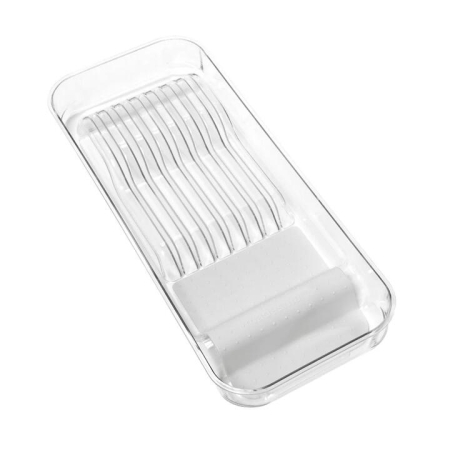 madesmart Clear Soft Grip In-Drawer Knife Organiser