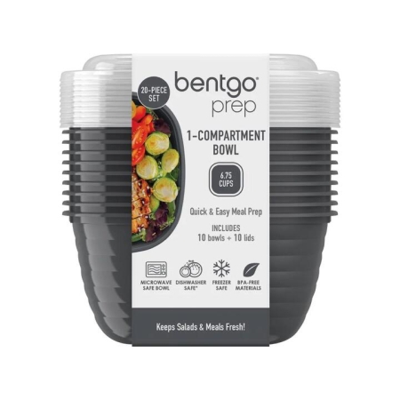 Bentgo Prep Set of 10 1 Compartment Bowls