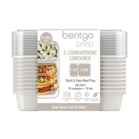 Bentgo Prep Set of 10 2 Compartment Containers