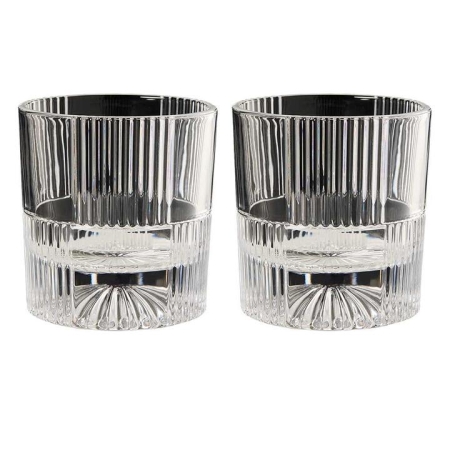 Cellar Premium Luxe Set of 2 Pressed Whisky Glasses 300ml