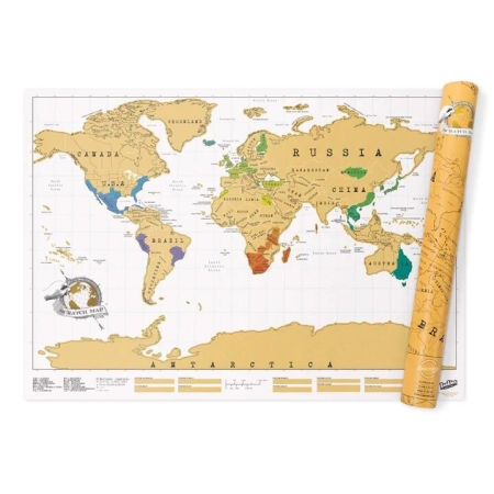 Luckies 12 Pieces Scratch Map