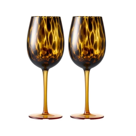 Cellar Premium Luxe Set of 2 Spot Wine Glasses 400ml