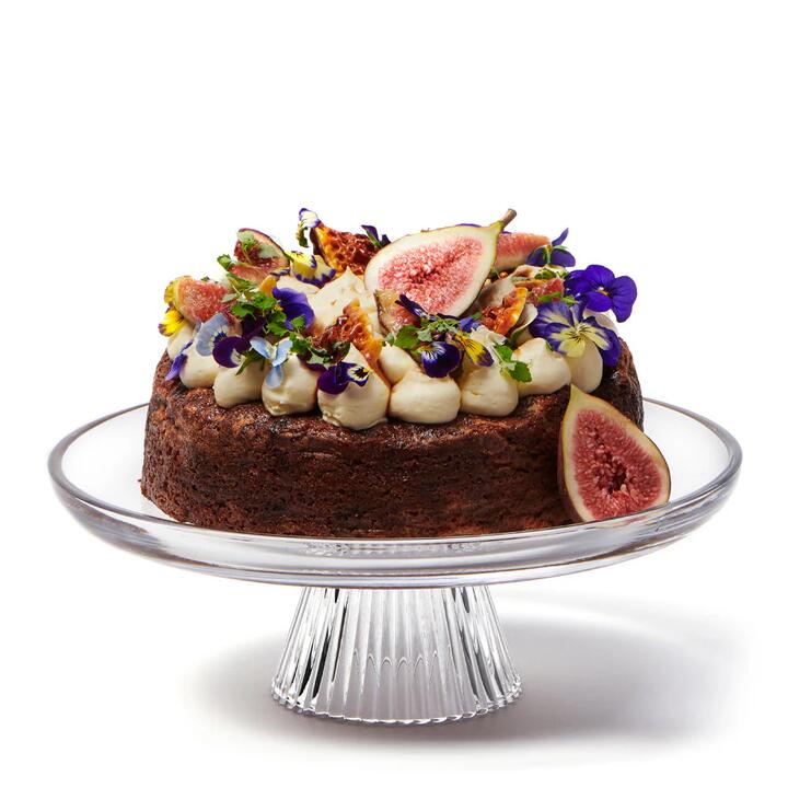 Salt & Pepper Ogin Footed Cake Plate 28x10cm