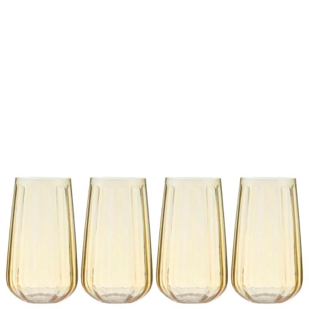 Ladelle Capri Set of 4 Highball Tumblers
