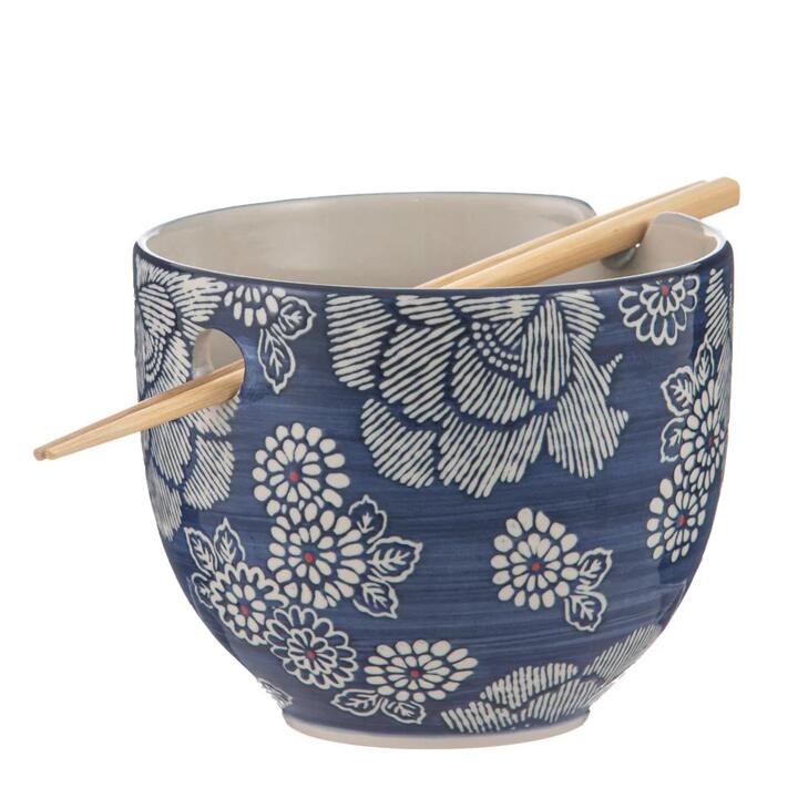 Ladelle Nara Noodle Bowl with Chopsticks