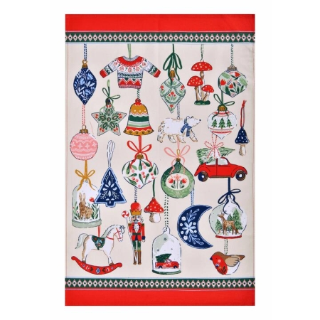 Ulster Weavers Christmas Ornaments Tea Towel
