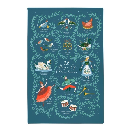 Ulster Weavers 12 Days Of Christmas Tea Towel