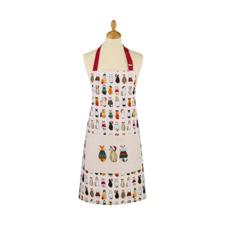 Ulster Weavers Christmas Cats in Waiting Cotton Apron