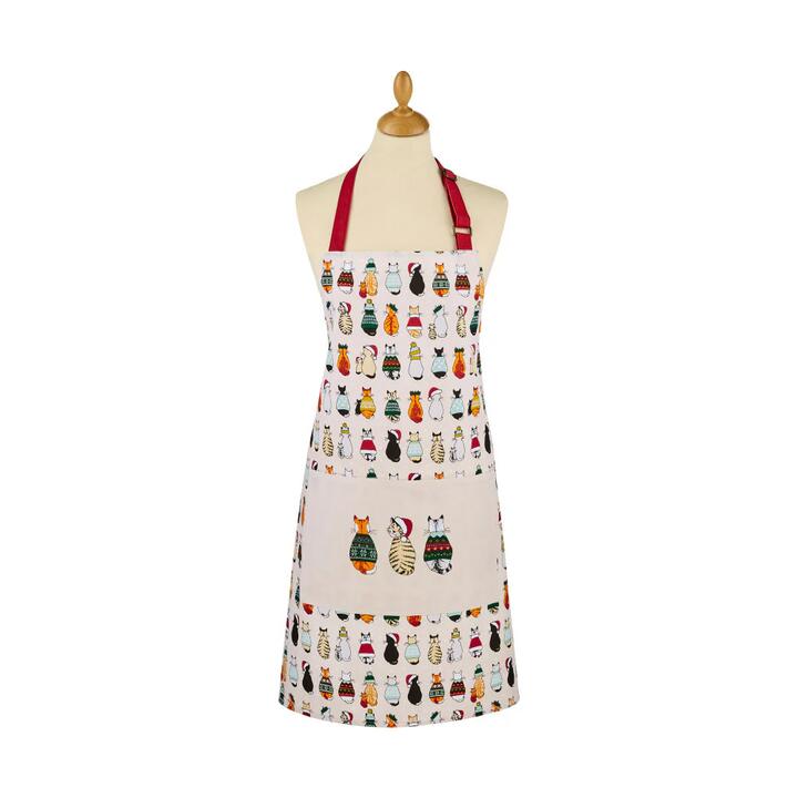 Ulster Weavers Christmas Cats in Waiting Cotton Apron