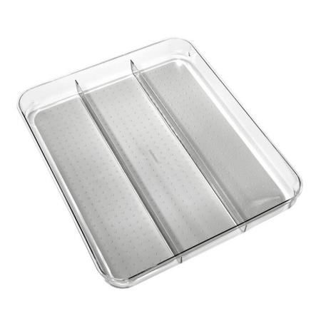Soft Grip Utensil Tray Clear by Madesmart