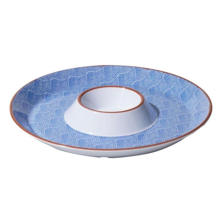 Avanti Round Sharing Plate with Sauce Bowl