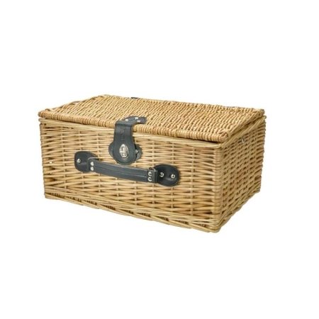 Avanti 2 Person Wicker Picnic Basket Hamptons Blue