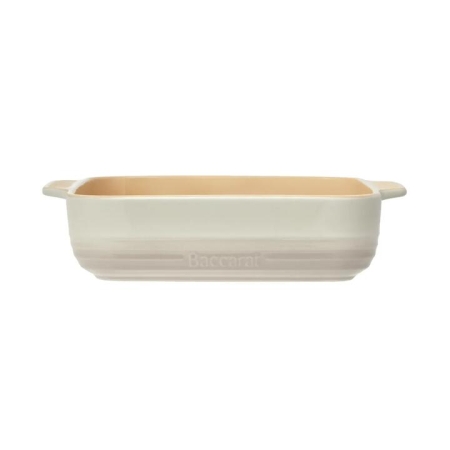Baccarat Le Connoisseur Stoneware Square Baking Dish 24cm Cream
