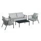 Arcadia Furniture 4 Piece Reims Ensemble Set Grey