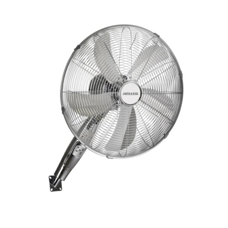 Heller Chrome Wall Fan With Remote Control