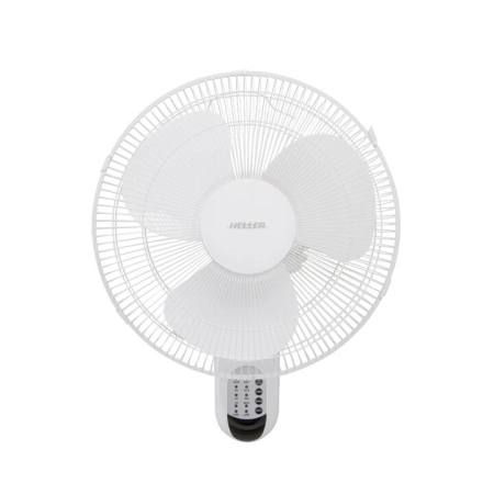 Heller White Wall Fan With Remote Control