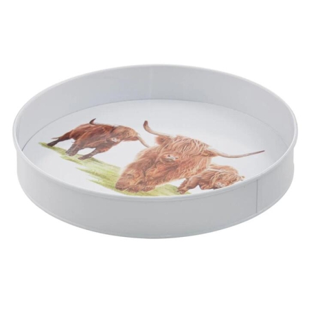 Ashdene Highland Herd Round Serving Tray