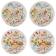 Ashdene Garden Hens Set of 4 Side Plates