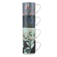 Ashdene Secret Garden Set of 4 Stackable Mugs