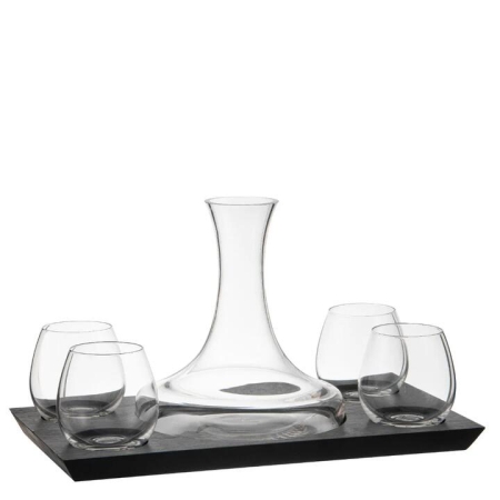 Tempa Harvey 6 Piece Wine Set Black