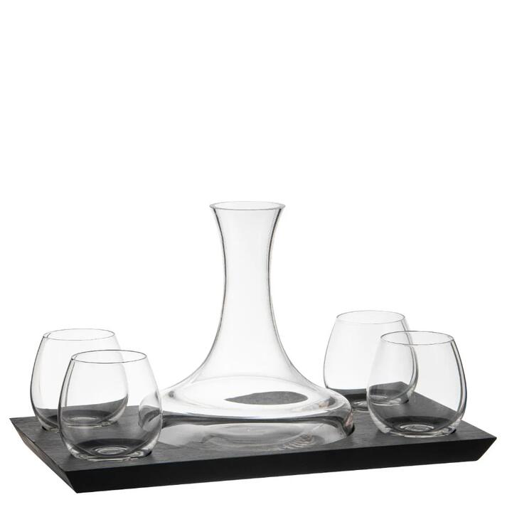 Tempa Harvey 6 Piece Wine Set Black