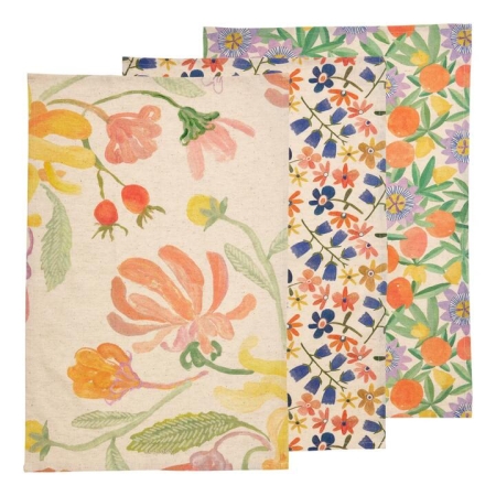 Ecology Midsummer Set Of 3 Tea Towels