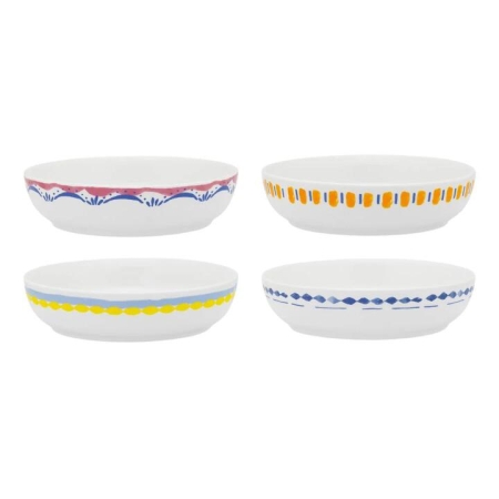 Porto Positano Set of 4 Dinner Bowls Multicolour