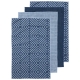 Ladelle Benton Set of 4 Microfibre Kitchen Towels
