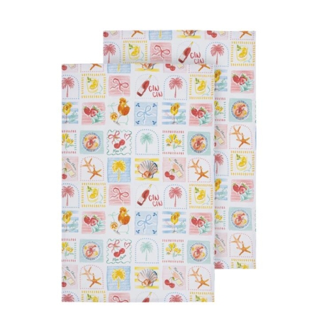 Ladelle Capri Set Of 2 Kitchen Towels