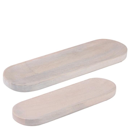 Ladelle Hampton Set Of 2 Oval Trays