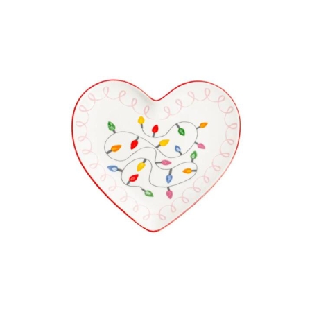 Porto Night Before Heart Plate 14cm Festive