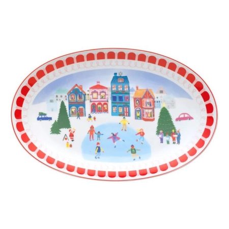 Porto Night Before Oval Platter 40cm