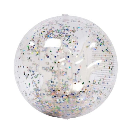 SUNNYLiFE 3D Inflatable Beach Ball Cotton Candy Glitter