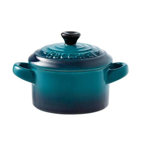 Baccarat Le Connoisseur Stoneware Mini Casserole with Lid 160ml Lagoon
