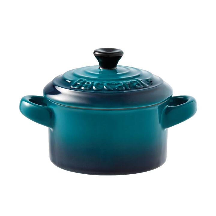 Baccarat Le Connoisseur Stoneware Mini Casserole with Lid 160ml Lagoon