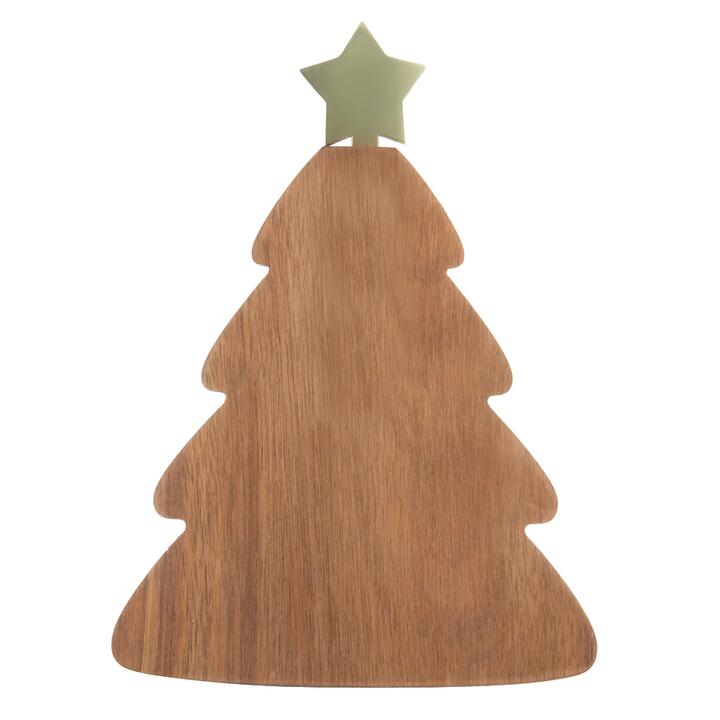Ladelle Noelle Acacia Wood Tree Board & Spreader