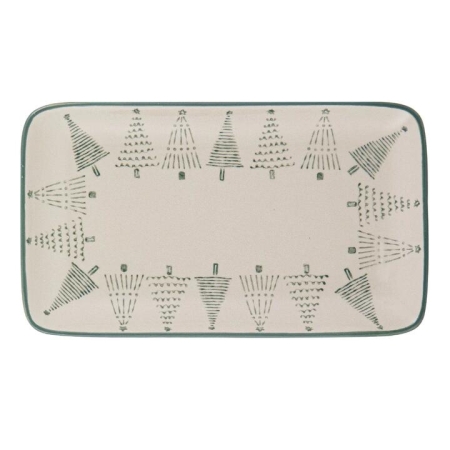 Ladelle Christmas Evergreen Rectangular Platter