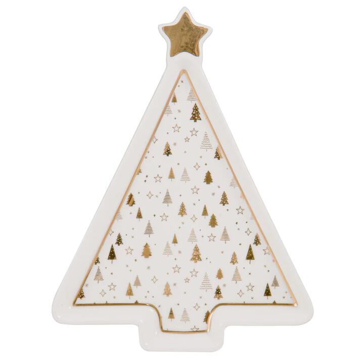 Ladelle Noelle Christmas Tree Dish