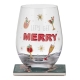 Ladelle Lets Get Merry Glass & Coaster Set