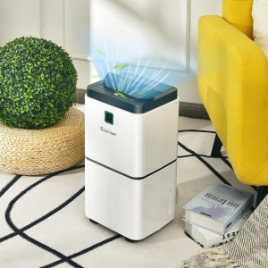 Costway12L 140㎡ Dehumidifier with 3 Modes and 12H Timer and LED Indicator