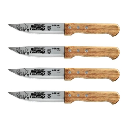 GRYLT Jumbo 4 Piece Steak Knife Set Premiers 2024 Brisbane Lions