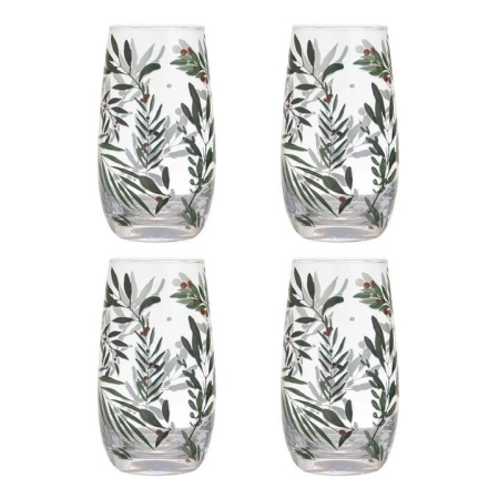 Ladelle Garland Set of 4 Highball Tumbler