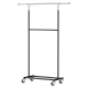 Clothes Rack Double Rod Airer Rail Coat Stand Adjustable Hanger